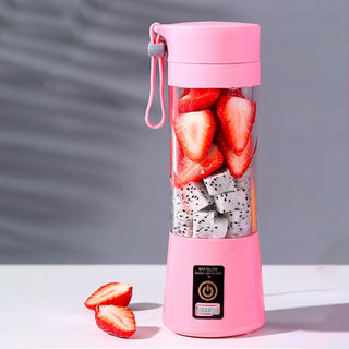 This is a mini food processor and personal blender cup, perfect for creating smoothies and juice blends on-the-go! The clever USB mixer and electric juicer machine make it easy to whip up nutritious beverages quickly and conveniently